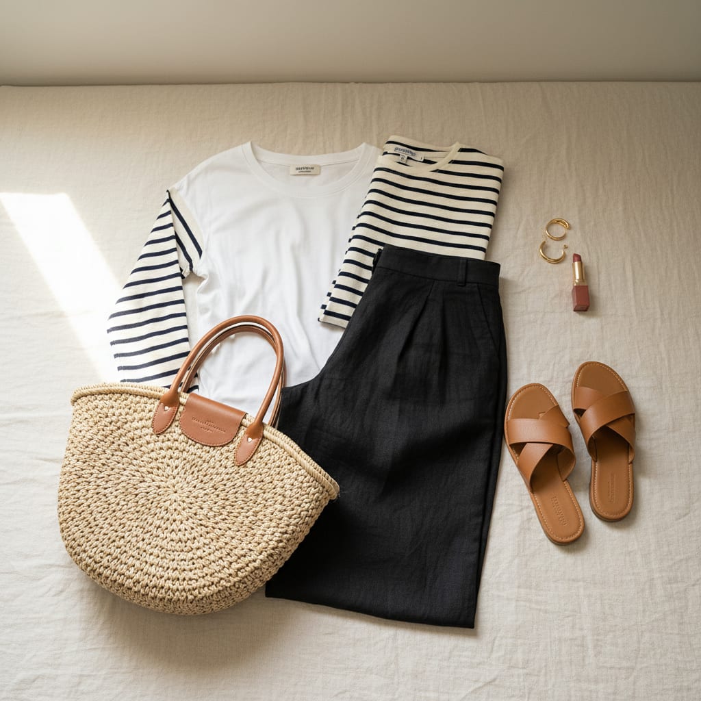 8 Black Linen Pants Outfits, From School Run to Date Night